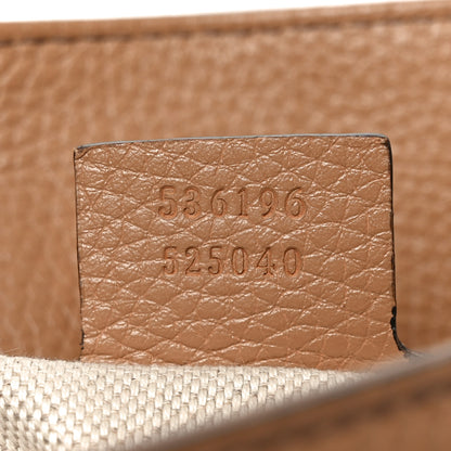 Gucci Pebbled Calfskin Medium Soho Chain Shoulder Bag Camelia 7 of 10