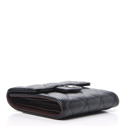 Chanel Caviar Quilted Compact Flap Wallet Black 4 of 9