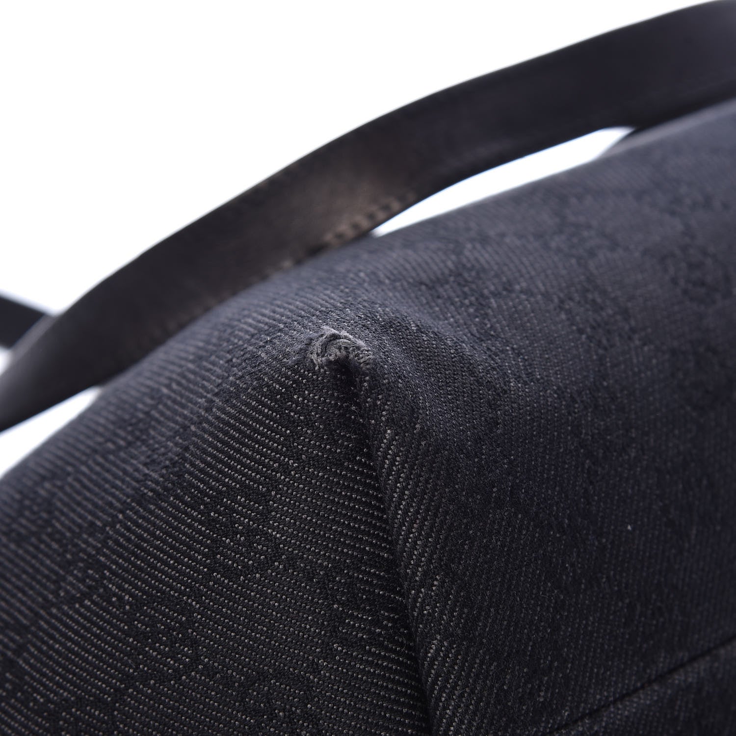 Gucci Denim Monogram Medium Jolicoeur Tote Black 10 of 12