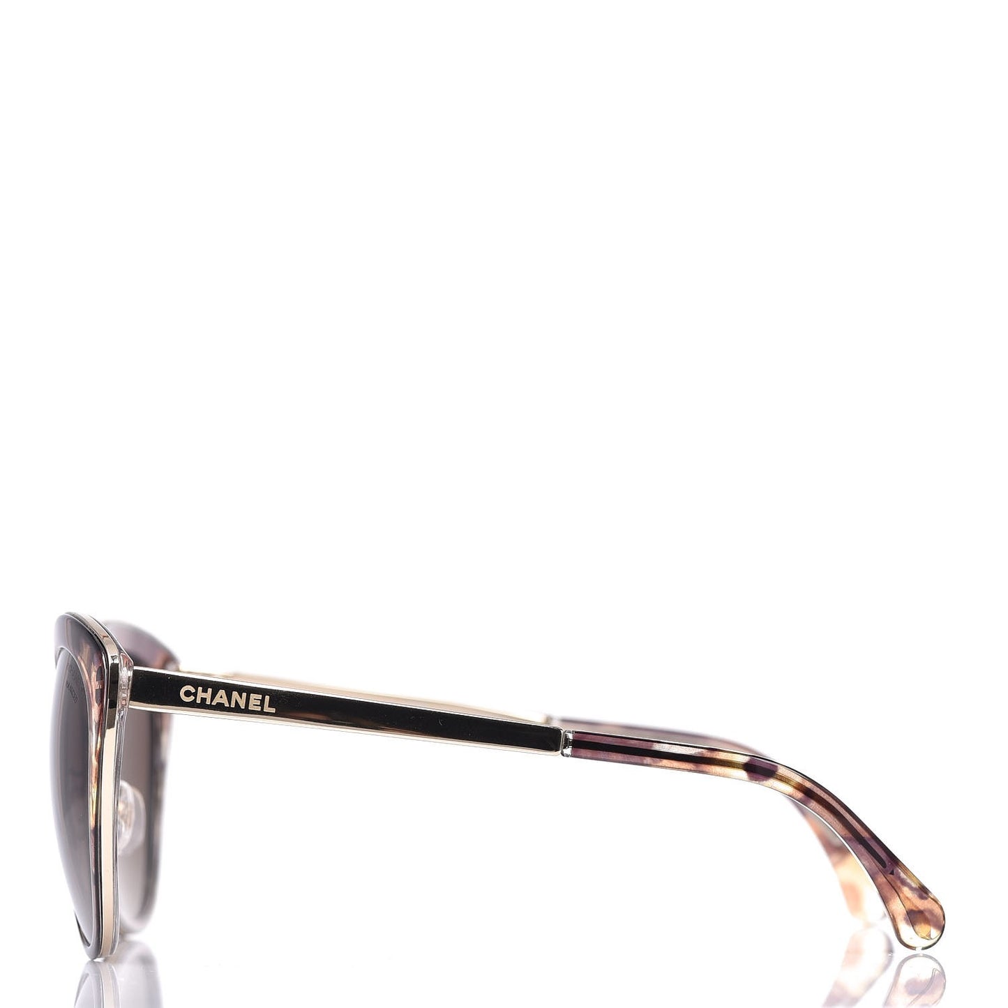 Polarized Metal Cat Eye Sunglasses 4208 Brown