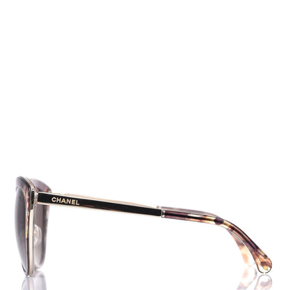 Chanel Polarized Metal Cat Eye Sunglasses 4208 Brown 3 of 9
