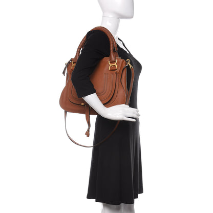 Chloe Calfskin Medium Marcie Satchel Tan 2 of 10