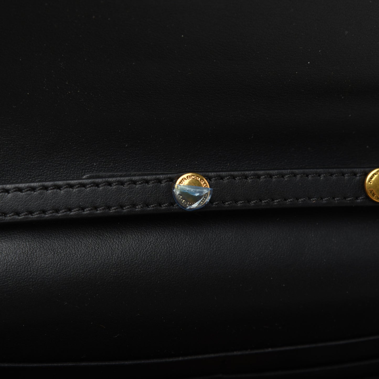 Vintage Check Henley Wallet On Chain Black
