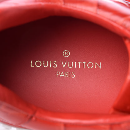 Louis Vuitton Calfskin Crocodile Embossed Run Away Sneakers 9.5 Red 7 of 8