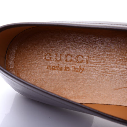 Gucci Goatskin Mens GG Loafers 10.5 Cocoa 8 of 15