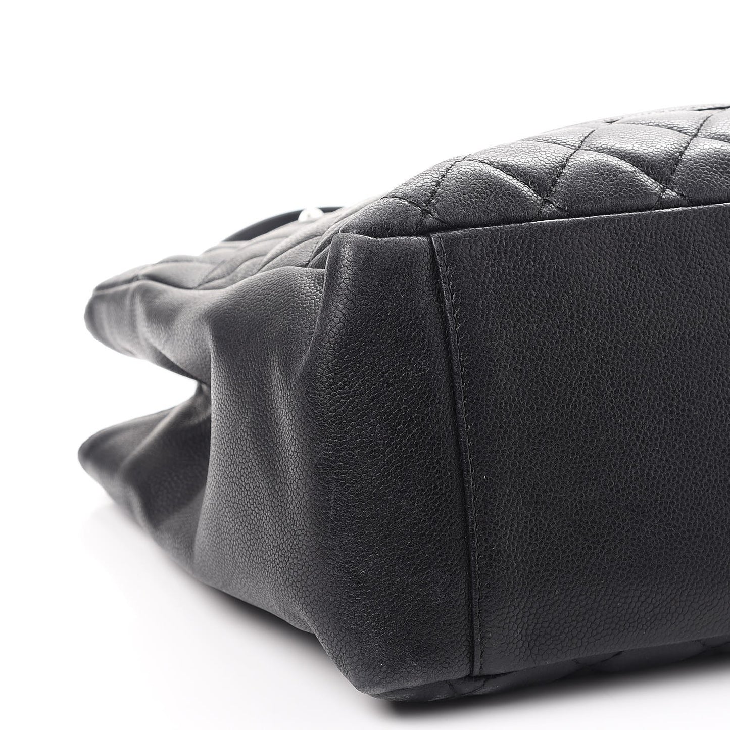 Caviar Quilted Grand Shopping Tote GST Black