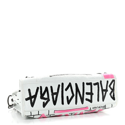 Balenciaga Agneau Graffiti All Over Classic Hardware S City White Multicolor 6 of 12