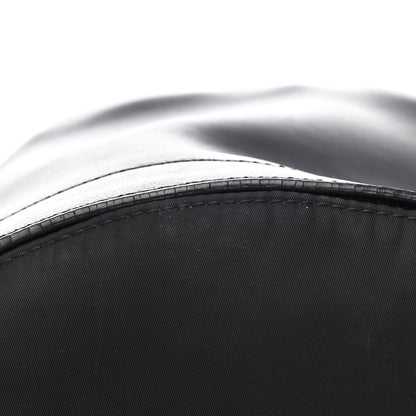 Fendi Nylon Vitello Liberty Vitello Dolce Monster Eyes Rounded Backpack Black Sunflower 11 of 17