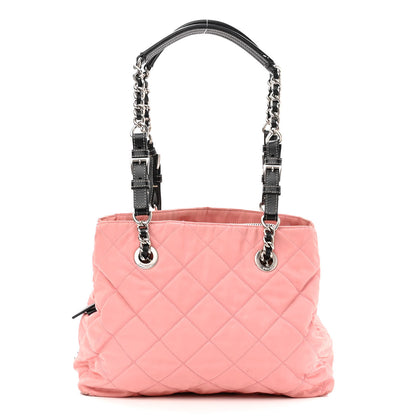 Prada Tessuto Nylon Quilted Shoulder Bag Rosa Black 1 of 17