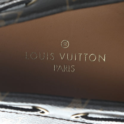Louis Vuitton Monogram Mens Arizona Car Shoe Moccasin Loafers 8 7 of 9