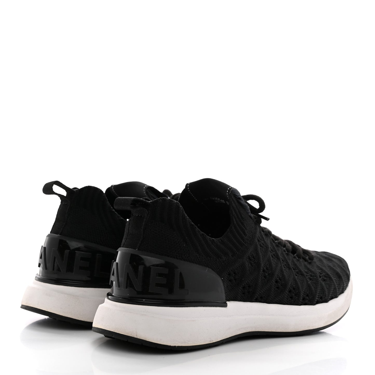 Fabric Logo Sneakers 36.5 Black