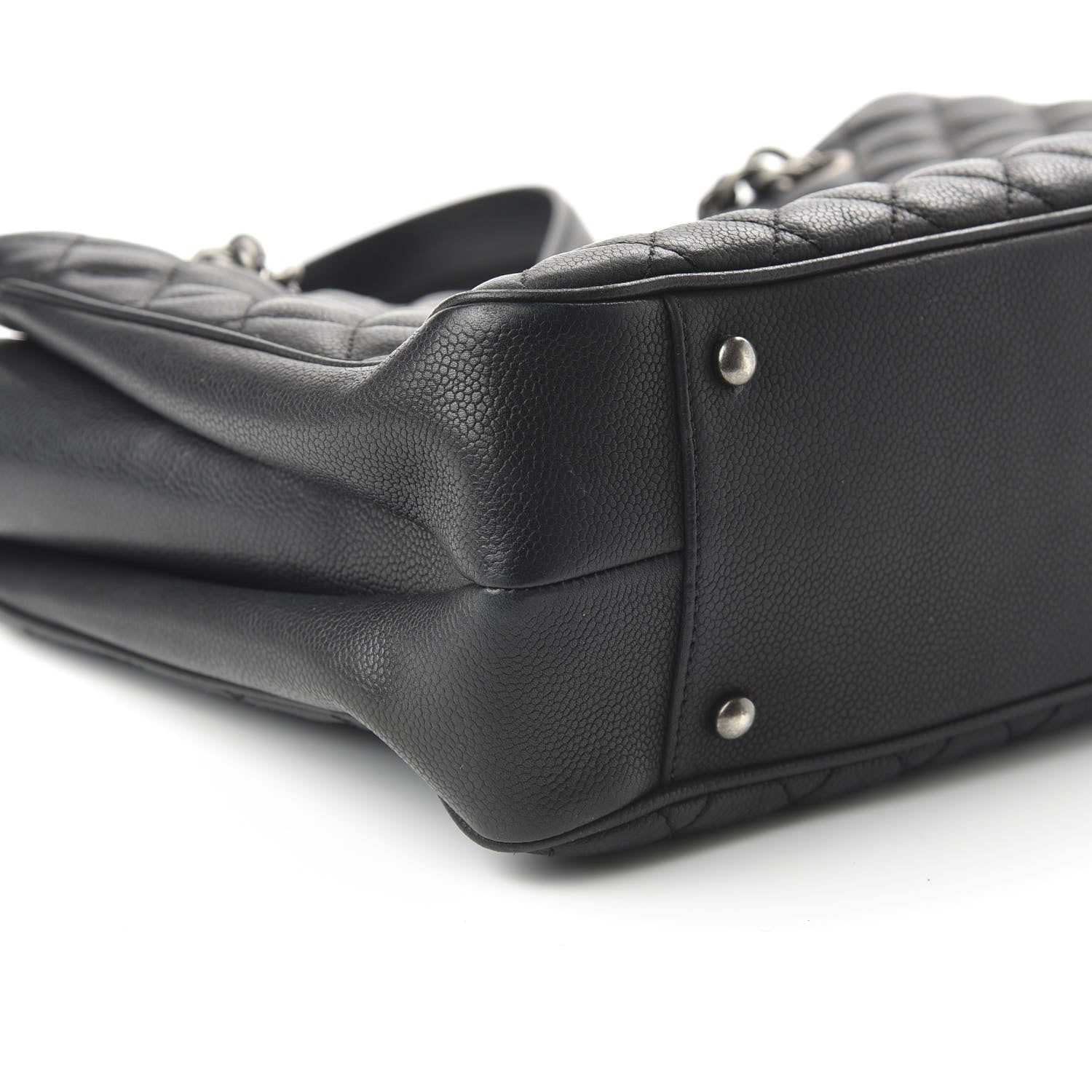 Chanel Caviar Quilted Medium Rock In Rome Tote Black 6 of 11
