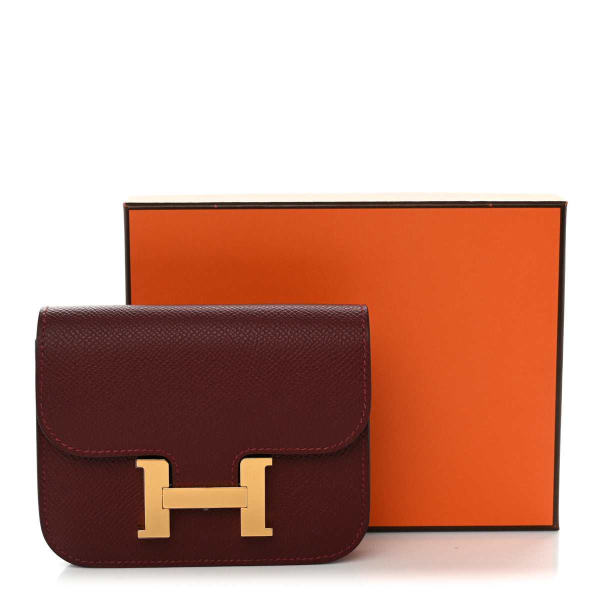 Epsom Constance Slim Wallet Rouge H