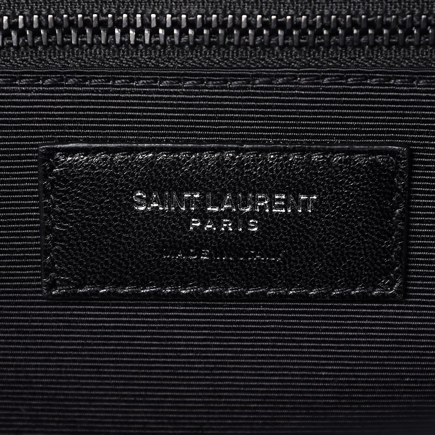 Saint Laurent Grain De Poudre Textured Mixed Matelasse Large Triquilt Monogram Monochrome Satchel Black 7 of 8