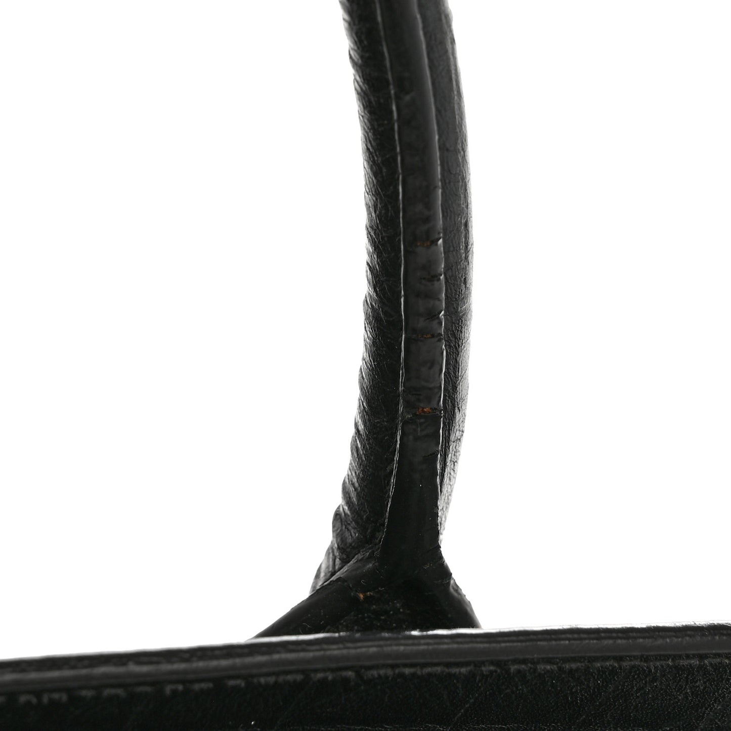 Calfskin Crocodile Embossed Baby Sac De Jour Black