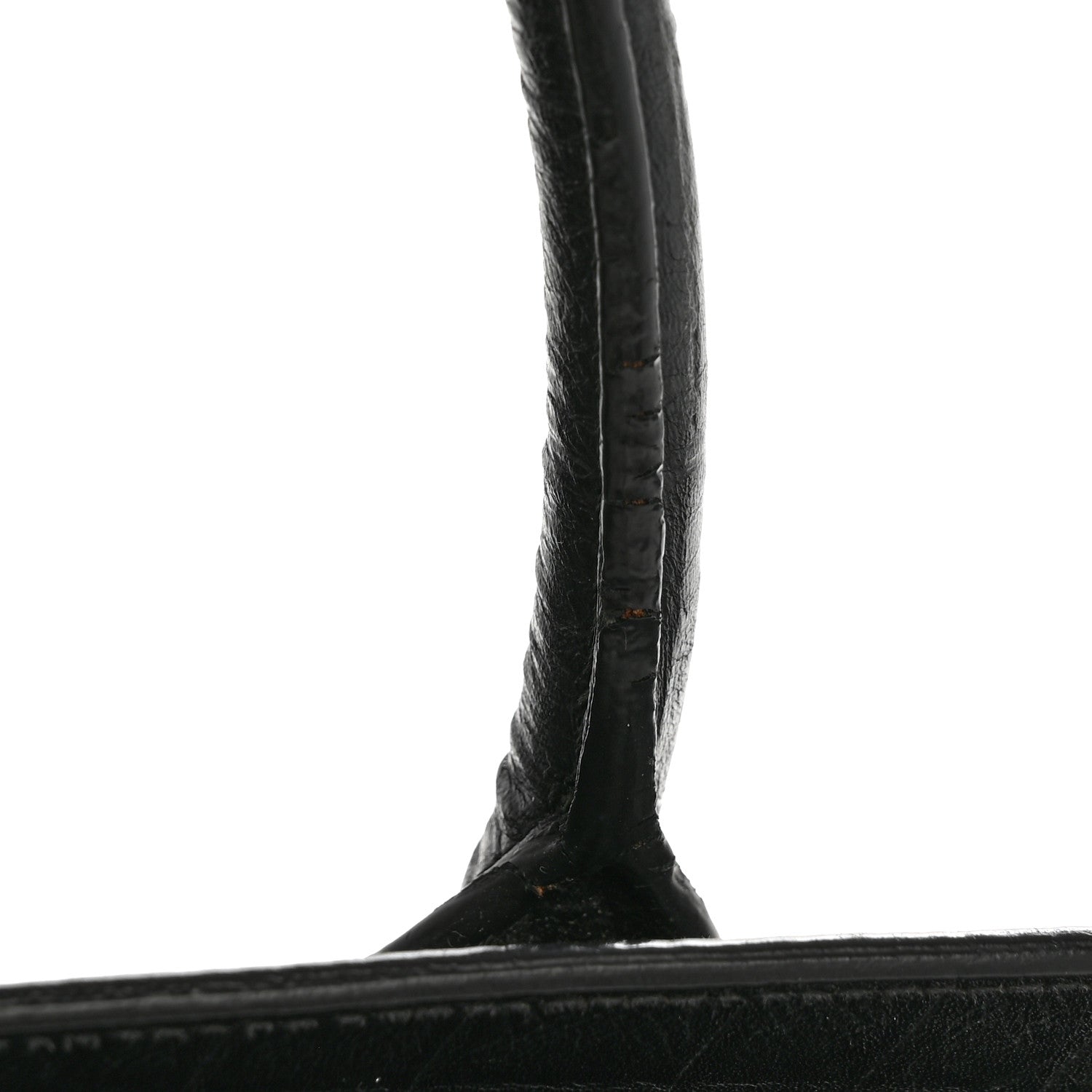 Saint Laurent Calfskin Crocodile Embossed Baby Sac De Jour Black 13 of 14