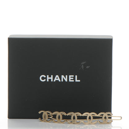 Chanel Metal CC Hair Clip Barrette Gold 5 of 5