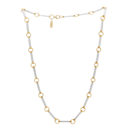 Foundrae 18K Yellow White Gold Element Chain Necklace 3 of 6
