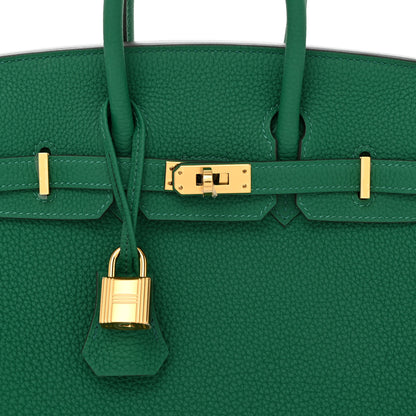 Hermes Togo Birkin 25 Vert Vertigo 7 of 11