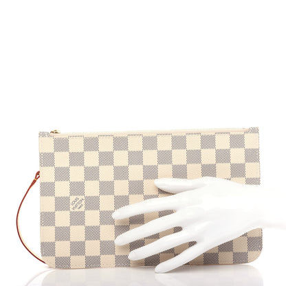 Louis Vuitton Damier Azur Neverfull MM GM Pochette 2 of 6