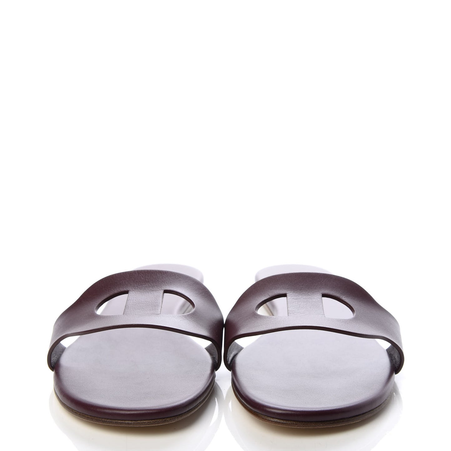 Calfskin Lisboa Sandals 40.5 Bordeaux