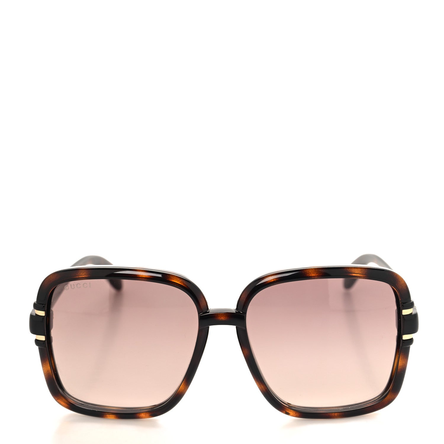 Gucci Acetate Interlocking G Square Sunglasses GG1066S Tortoise 2 of 8