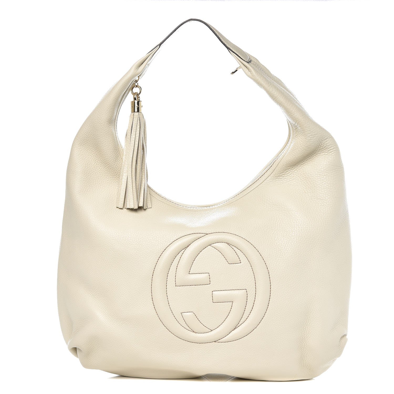 Gucci Cellarius Calfskin Soho Hobo Mystic White 1 of 9