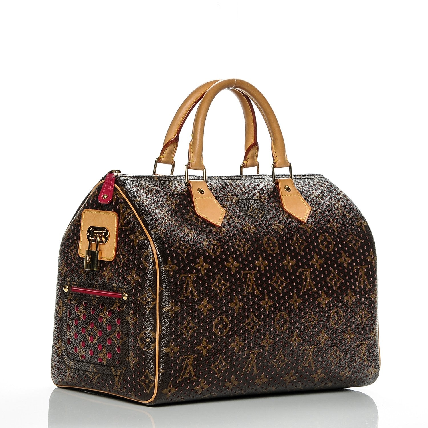 Louis Vuitton Monogram Perforated Speedy 30 Fuchsia 3 of 6