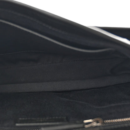 Saint Laurent Calfskin Ayers Patchwork Monogram Medium Niki Chain Satchel Black 5 of 11