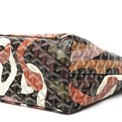 Goyard Goyardine Saint Louis Lettres Camouflage PM Black Pink Multicolor 11 of 11