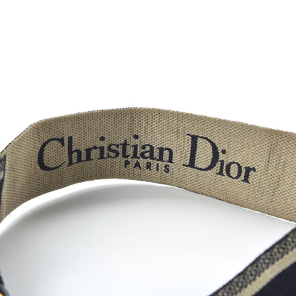 Christian Dior Canvas Embroidered Shoulder Strap Blue 3 of 5