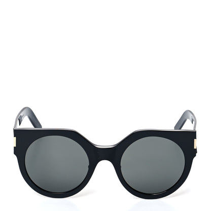Saint Laurent Acetate Sunglasses SL 185 Slim Black 2 of 8