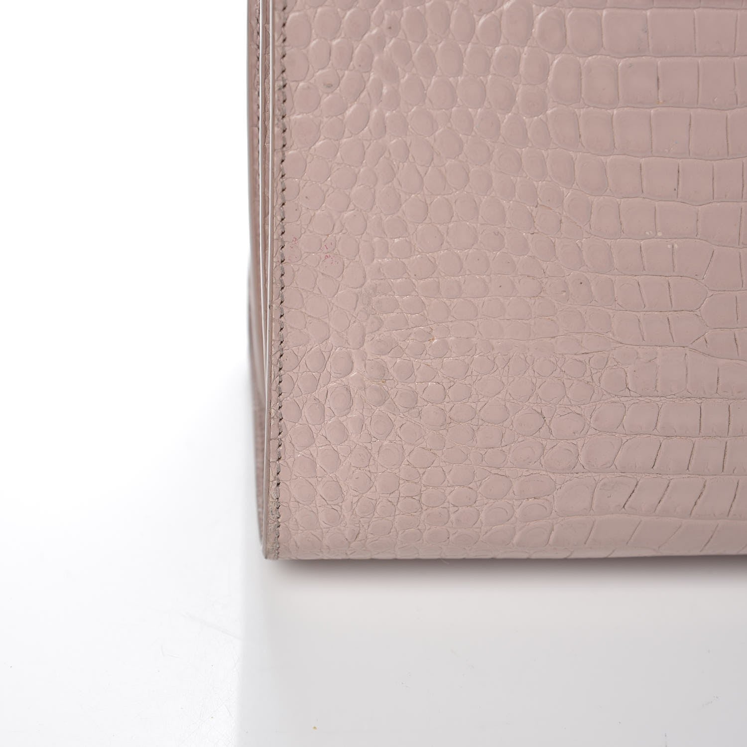 Saint Laurent Calfskin Crocodile Embossed Baby Sac De Jour Rose Antic 22 of 29
