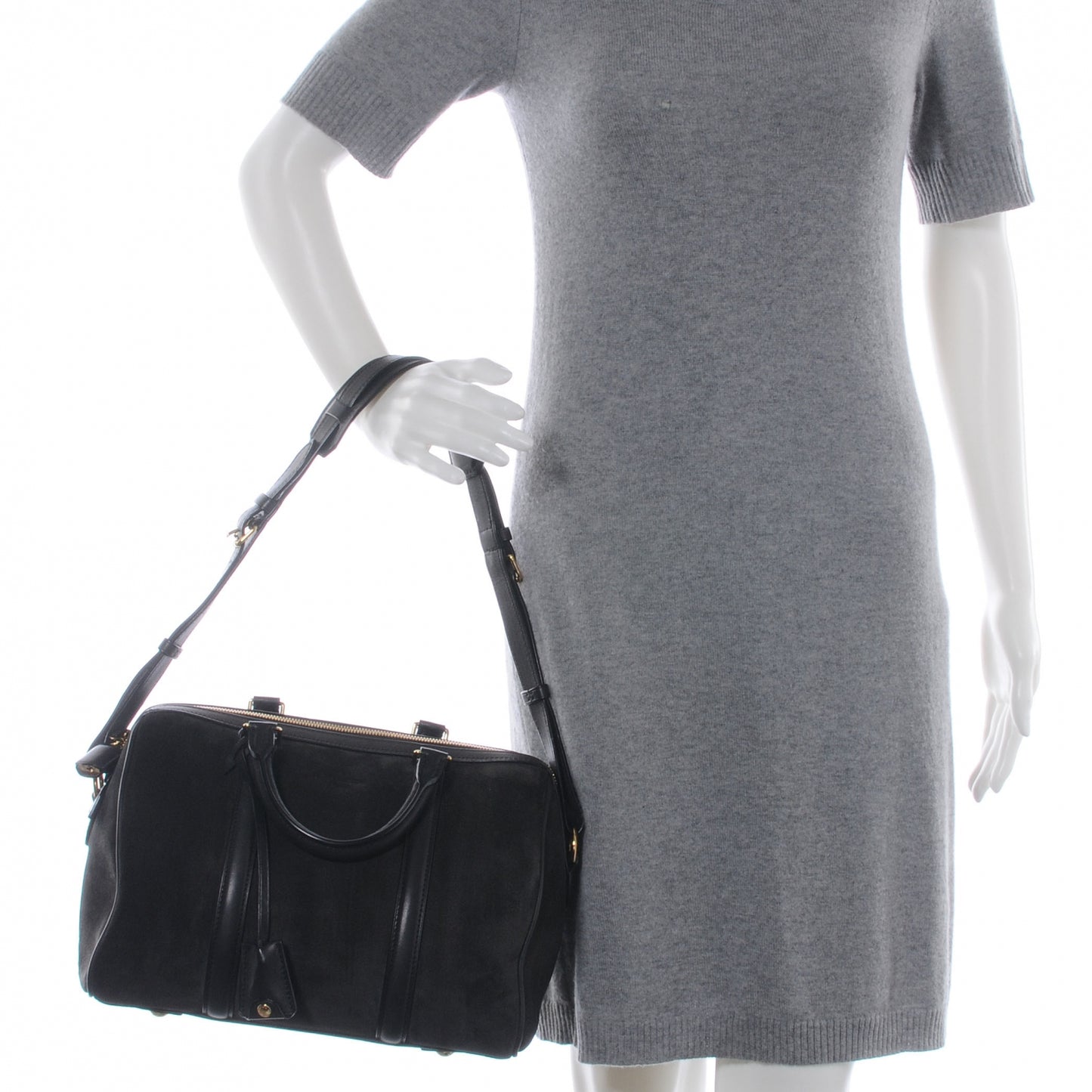 Suede Calfskin SC Bag PM Asphalt