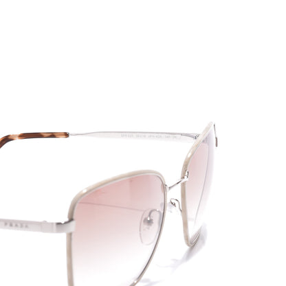 Prada Gradient Aviator Sunglasses SPR 52S Ivory Silver 7 of 8