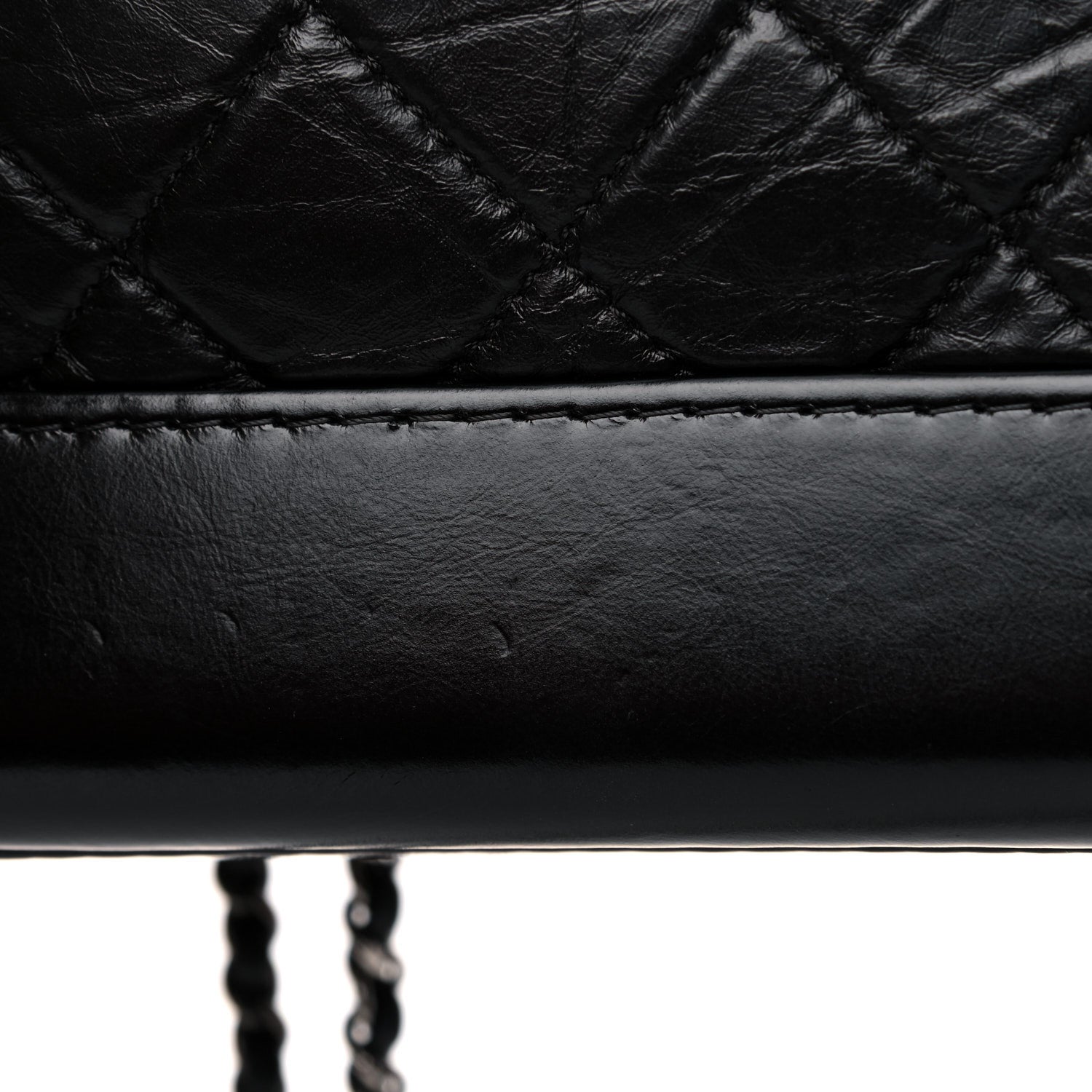 Chanel Aged Calfskin Quilted Small Gabrielle Hobo Black 14 of 16