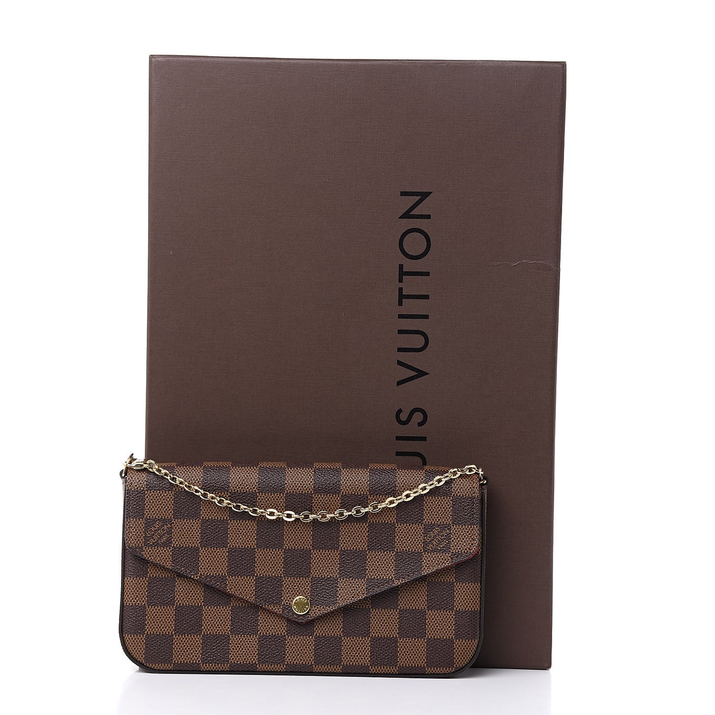 Damier Ebene Pochette Felicie Chain Wallet