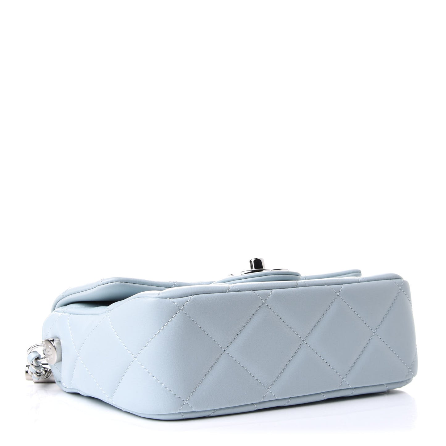 Lambskin Quilted Mini My Perfect Flap Light Blue