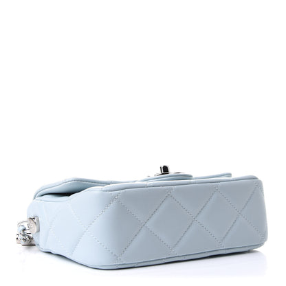 Chanel Lambskin Quilted Mini My Perfect Flap Light Blue 3 of 10