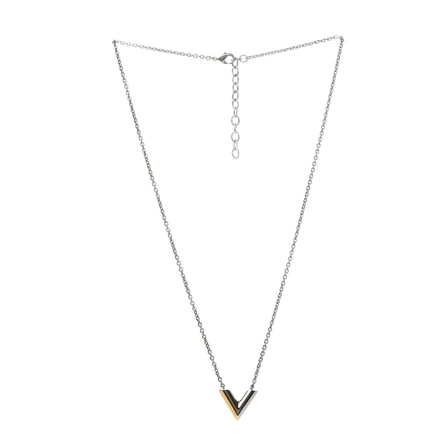 Essential V Necklace Silver