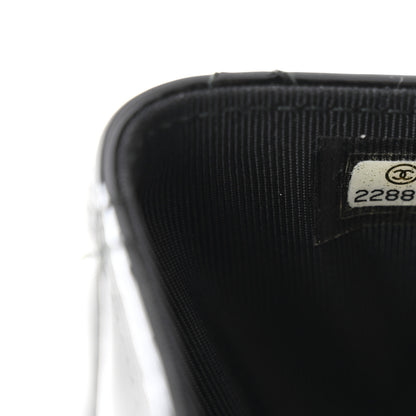 Chanel Patent Quilted Flap Card Holder Black 8 of 11