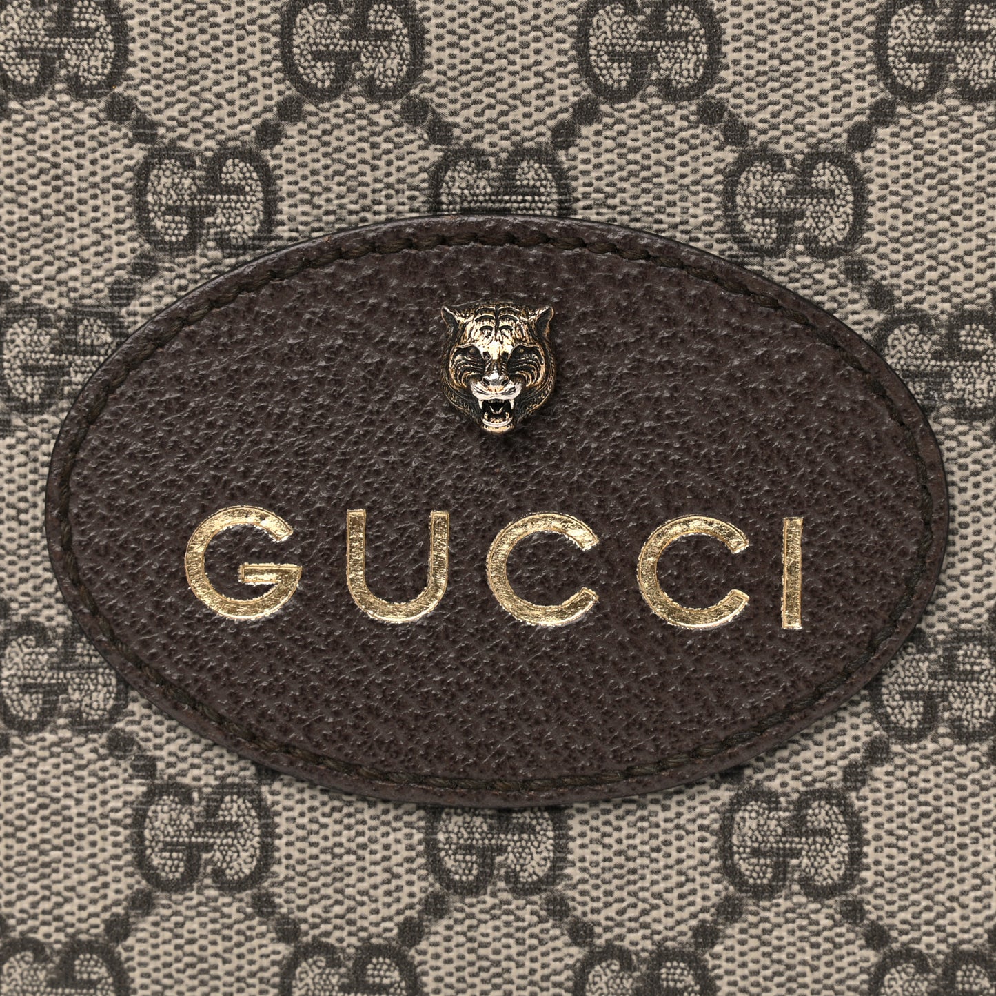GG Supreme Monogram Web Neo Vintage Shoulder Bag Beige New Acero Crop