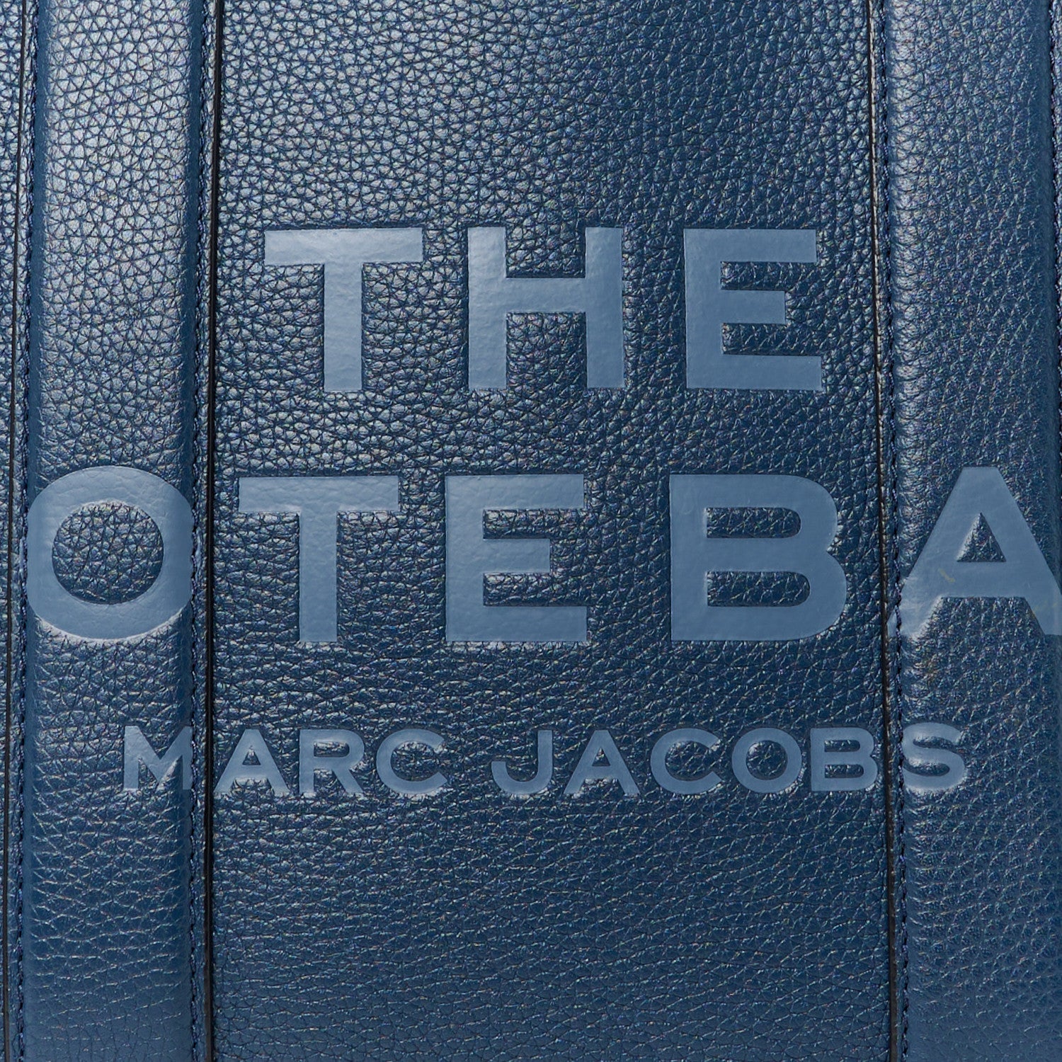 Marc Jacobs Grained Calfskin Medium The Tote Bag Blue 10 of 14