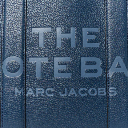 Marc Jacobs Grained Calfskin Medium The Tote Bag Blue 10 of 14