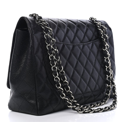 Chanel Caviar Quilted Maxi Single Flap Black 2 of 9