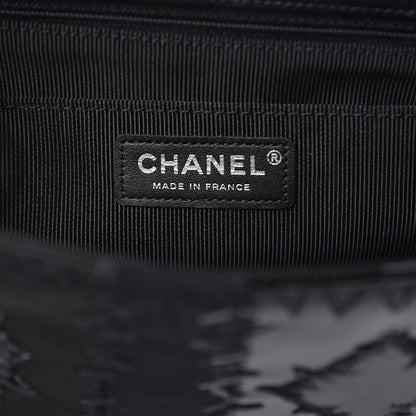 Chanel Tweed Patchwork Jumbo Single Flap Black 6 of 11