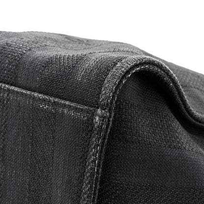 Chanel Mixed Fibers Calfskin Striped Medium Deauville Tote Black 15 of 17