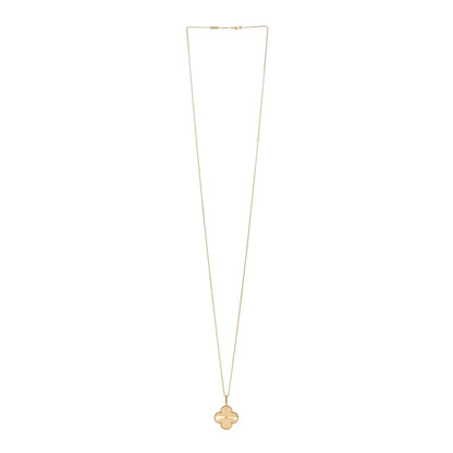 Van Cleef & Arpels 18K Yellow Gold Guilloche Magic Alhambra Long Necklace 3 of 5