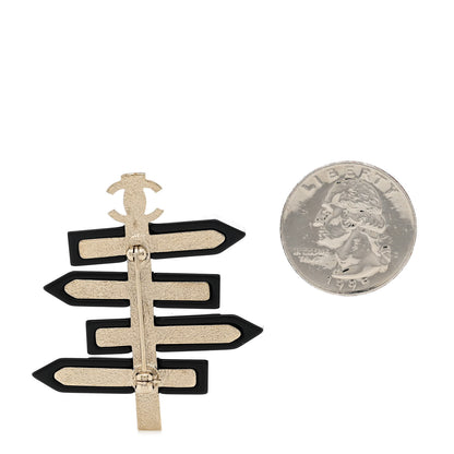 Chanel Resin Chanel By The Sea Sign Brooch Multicolor 2 of 3