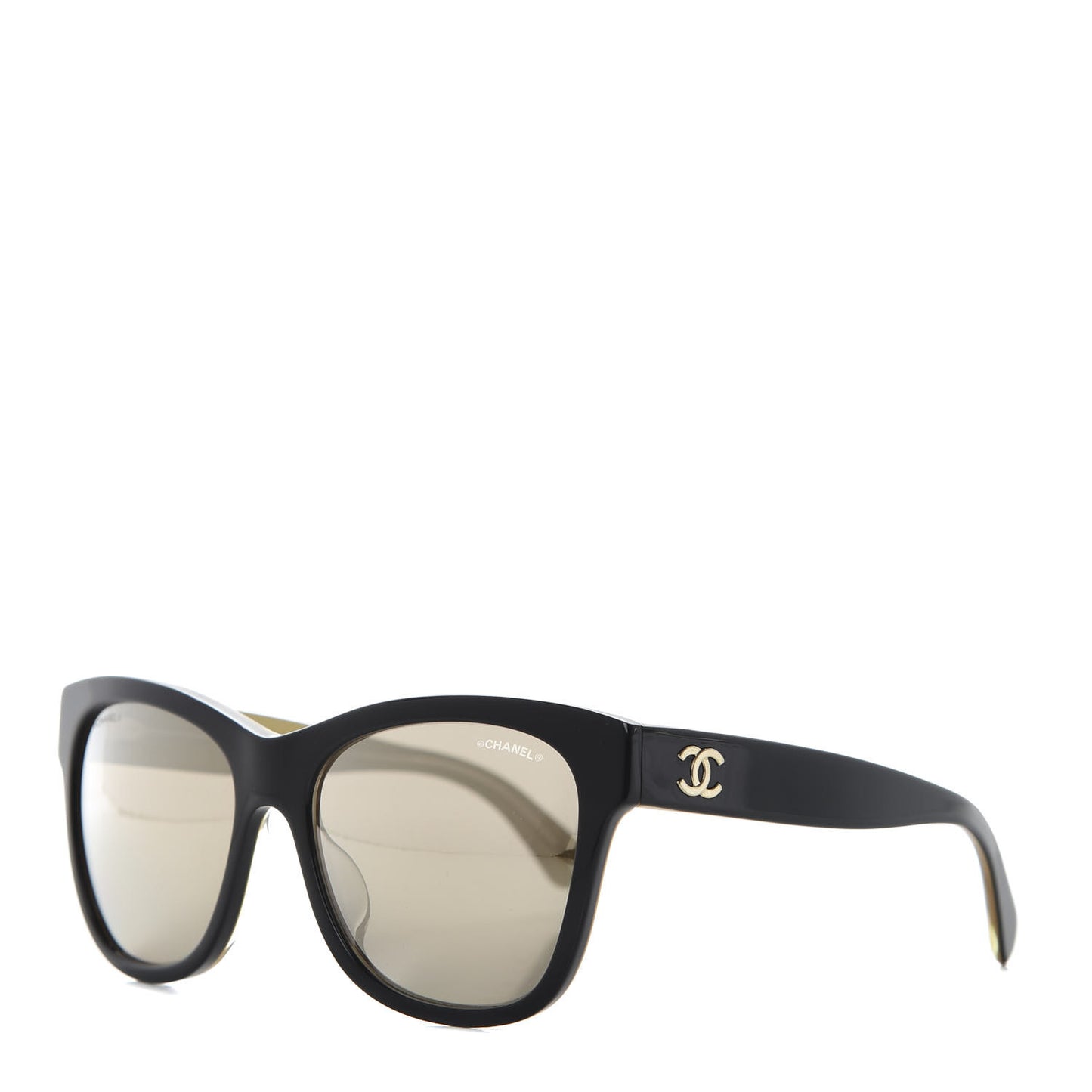 Acetate Square CC Sunglasses 5380 Black